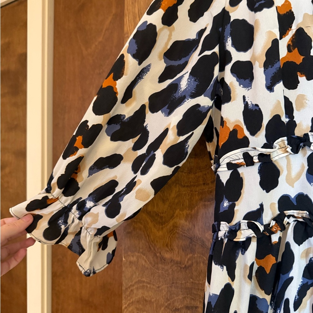 Leopard Print Ruffle Dress - Picture 5 of 6